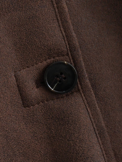 Foreign Trade Women's Clothing Wholesale2025Spring and Autumn New Casual Leather and Fur Integrated Double-Sided Jacket with Turn-Down Collar B88681