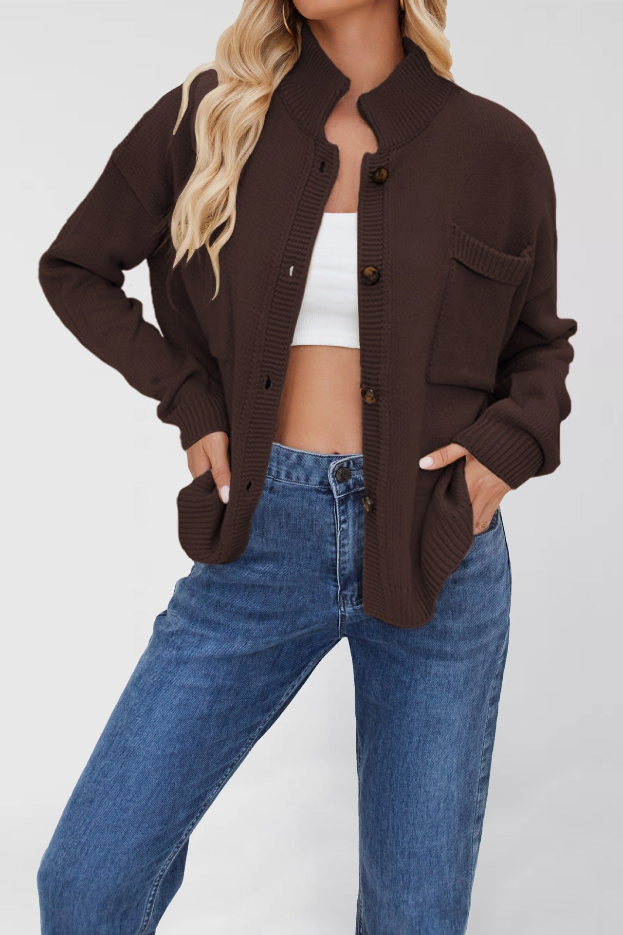 Sultyra Stand Collar Sweater