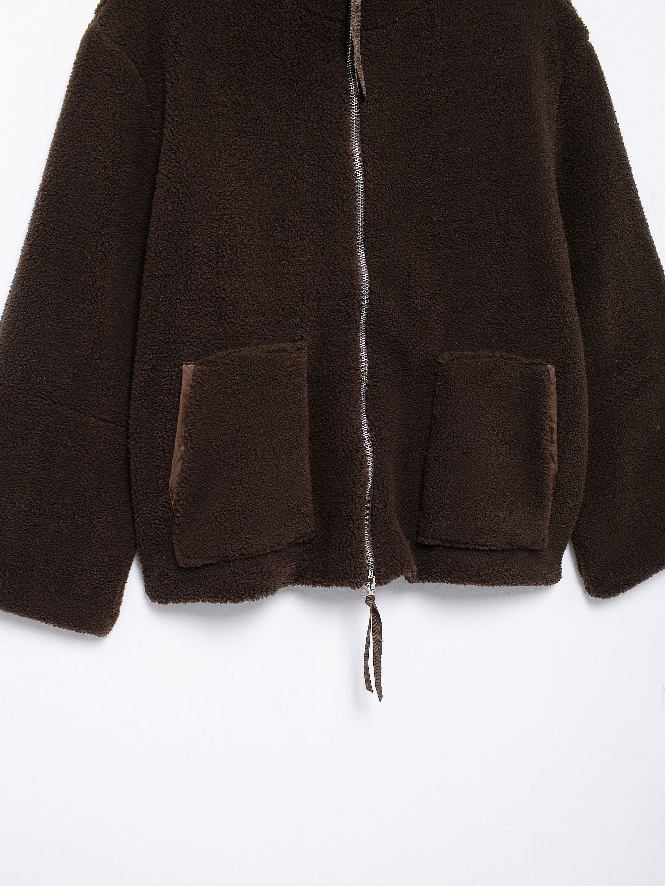 Cross-Border2024European and American Style Autumn Winter New Women's Solid Color Lazy Style Lamb Wool High Neck Woolen Coat A65002