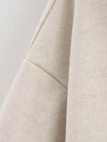 2025Autumn Fashion Three-Color Solid Wide Zipper Wool Coat Cross-Border Amazon Women's Clothing B88780