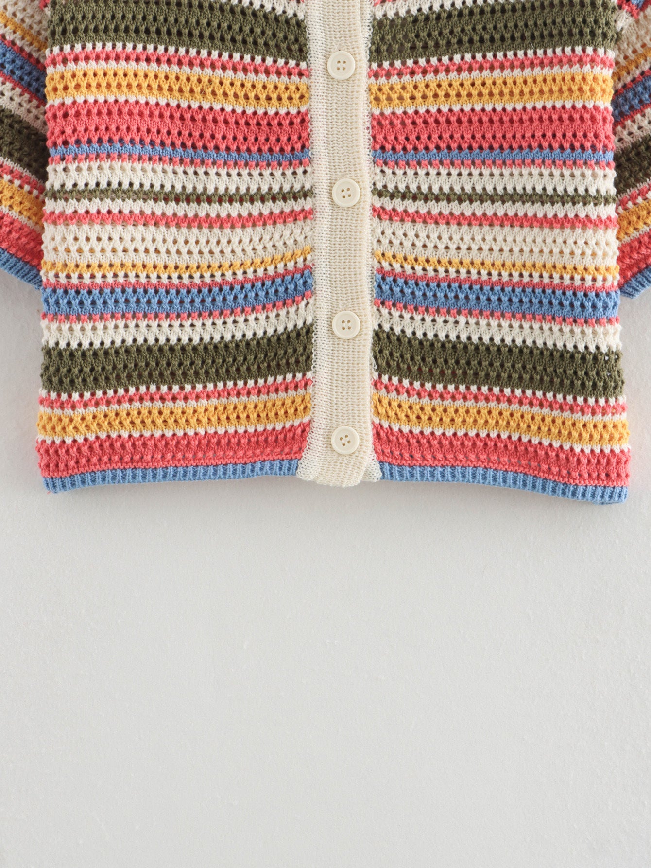 Amazon Cross-Border Europe and America2025Spring New Crochet POLO Collared Knitted Top and Shorts Set B62049