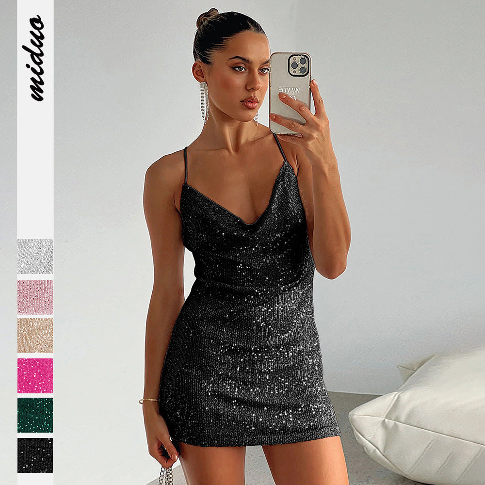 Sultyra Sequin Bodycon Dress