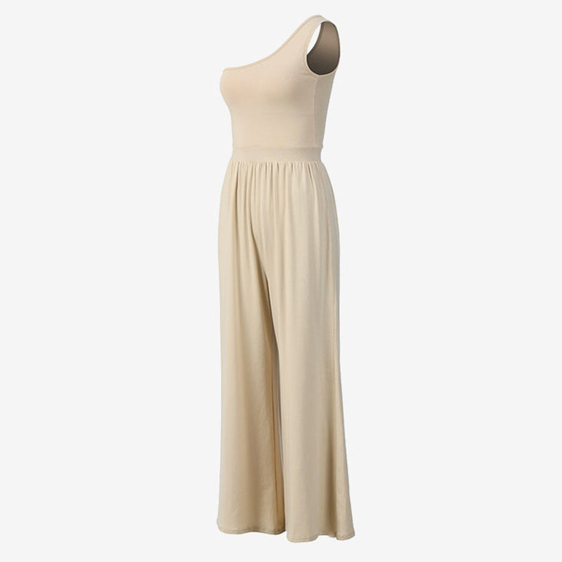 Sultyra Sleeveless Asymmetric Shoulder Yoga Suit