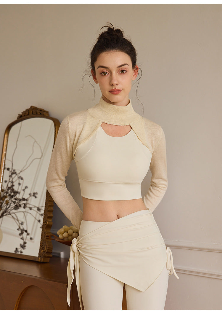 Sultyra 2-Piece Yoga Outfit: Top with Built-in Bra and High-Waist Pants
