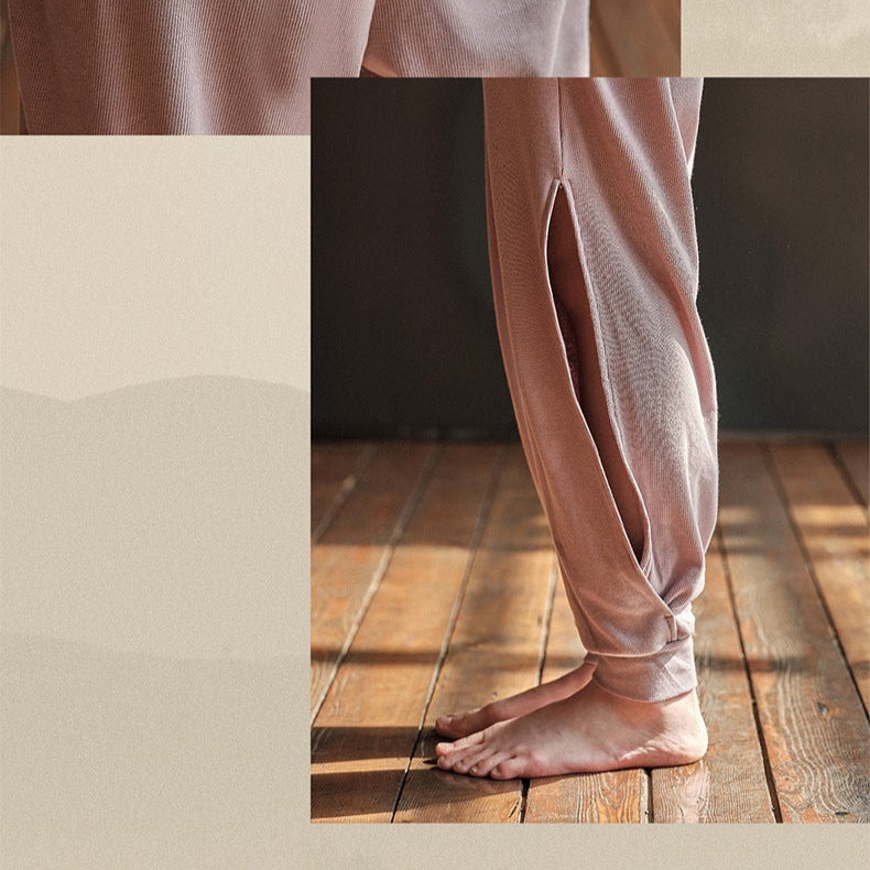 Sultyra Ribbed Wide Leg Pilates Pants