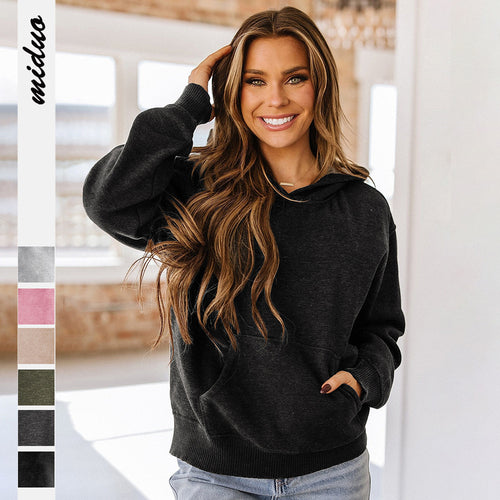 wish New Style Personality Street Trend Loose Hooded Sweatshirt European and American Hot Sale Fashion Retro Short Casual Jacket