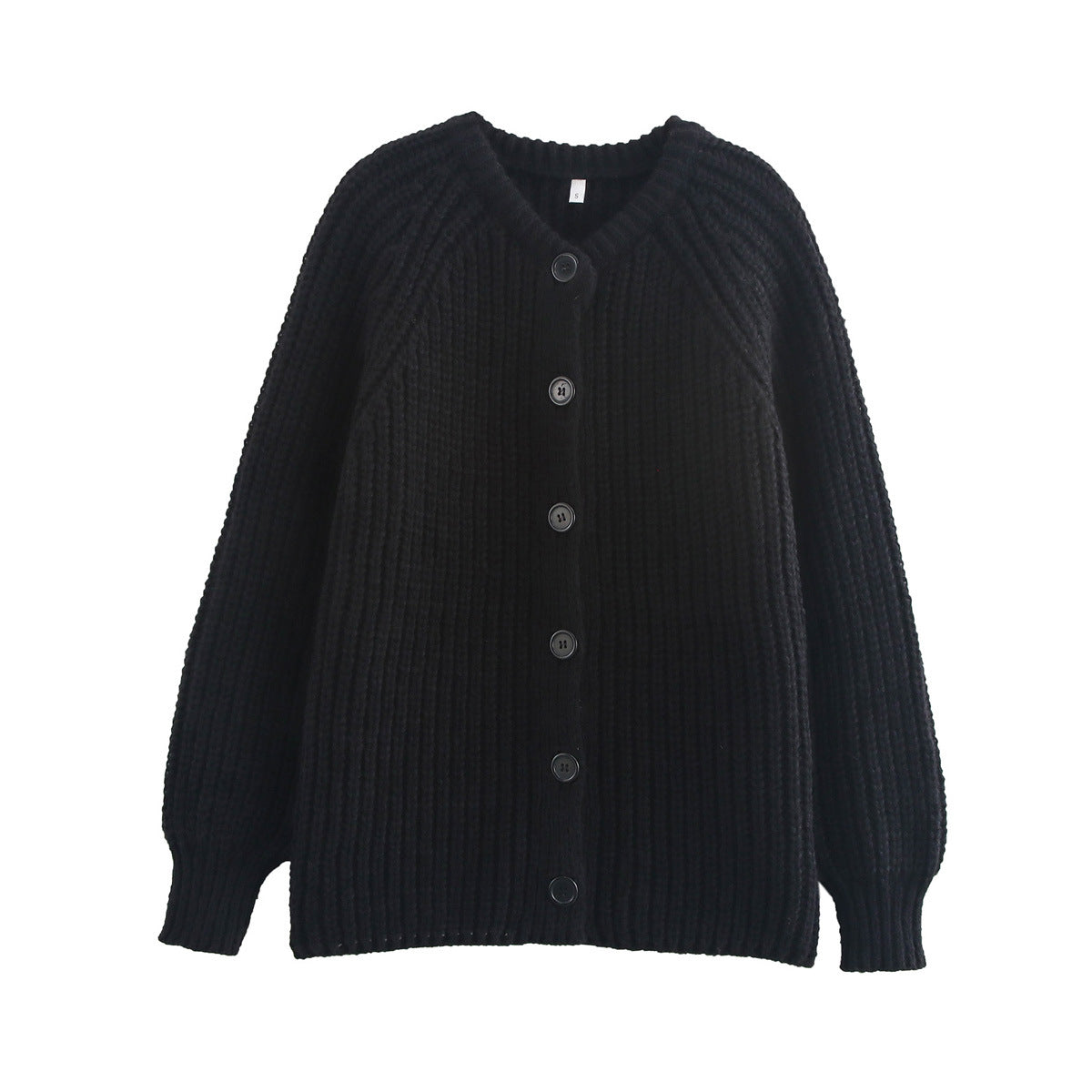 Cross-border women's clothing Y2K European and American Style2024Autumn New Solid Color Cardigan Long Sleeve Knitted Sweater Jacket for Women B66021