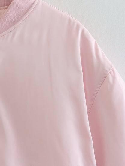 Women's Clothing Wholesale Cross-Border2025Winter European and American Style Baseball Jacket Loose Cotton Coat Women's Outerwear A19518European and American Style