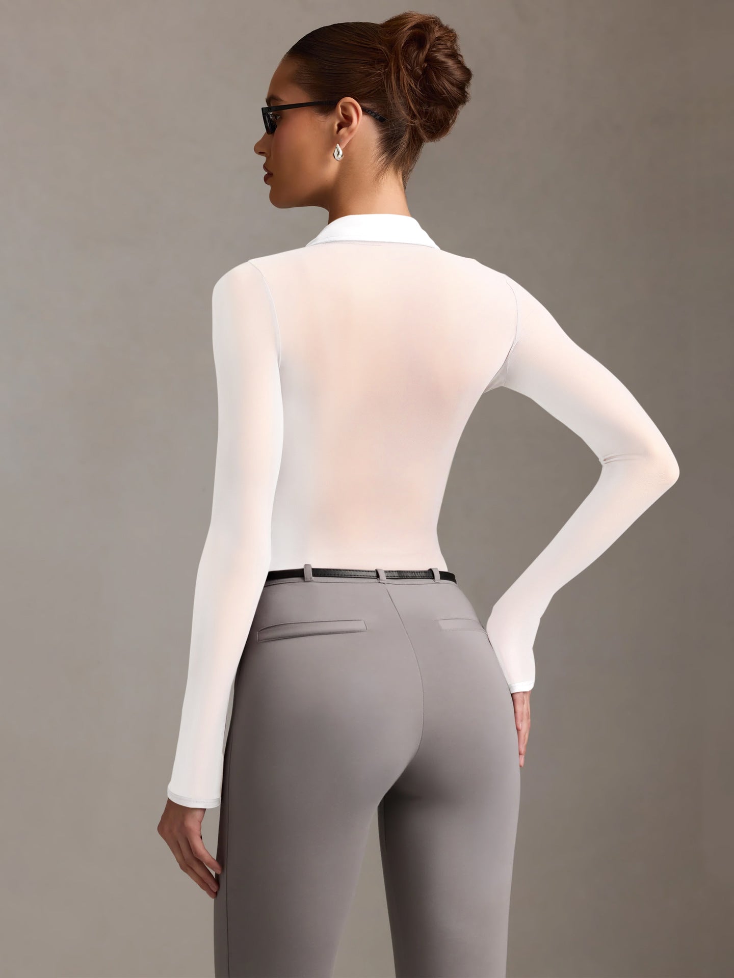 Sultyra Mesh See-through Cardigan Slim