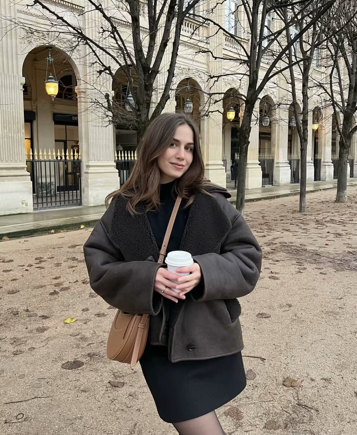 Foreign Trade Women's Clothing Wholesale2025Spring and Autumn New Casual Leather and Fur Integrated Double-Sided Jacket with Turn-Down Collar B88681