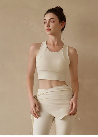 Sultyra 2-Piece Yoga Outfit: Top with Built-in Bra and High-Waist Pants