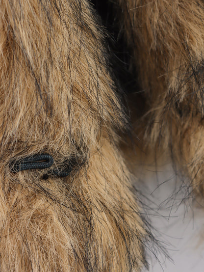 Cross-border women's clothing2025Autumn New Casual Street Fashion Vest Faux Fur Top