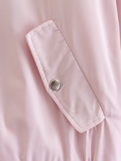 Women's Clothing Wholesale Cross-Border2025Winter European and American Style Baseball Jacket Loose Cotton Coat Women's Outerwear A19518European and American Style