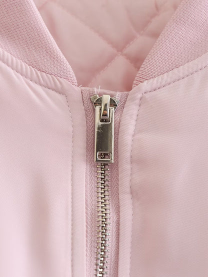 Women's Clothing Wholesale Cross-Border2025Winter European and American Style Baseball Jacket Loose Cotton Coat Women's Outerwear A19518European and American Style