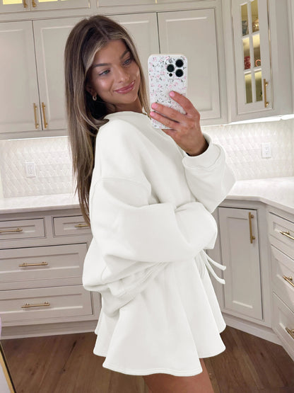 Sultyra Ballet Style High Waist Tie Half Skirt Set