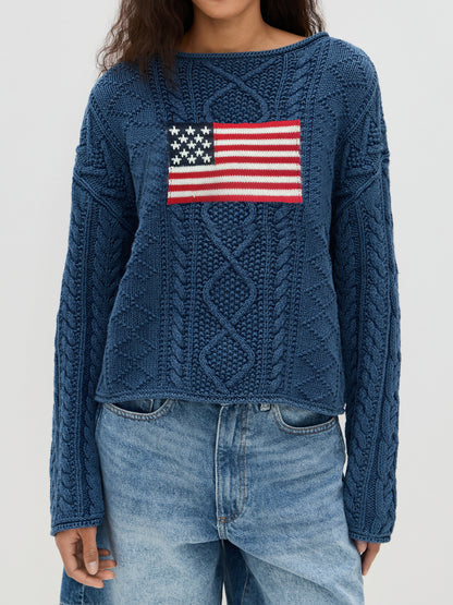 Sultyra American Flag Sweater