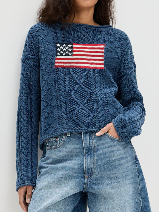 Sultyra American Flag Sweater