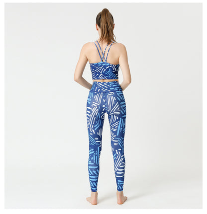 Sultyra Printed Yoga Outfit Set Botanical Sets