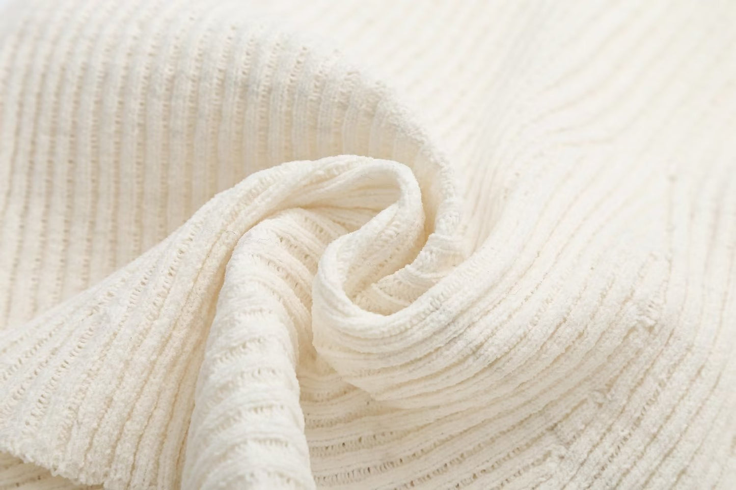 Cross-Border Amazon2025Spring and Autumn New Women's Fashion European and American Style Ribbed Knitted Dress M6247