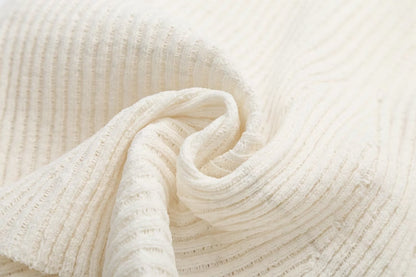 Cross-Border Amazon2025Spring and Autumn New Women's Fashion European and American Style Ribbed Knitted Dress M6247