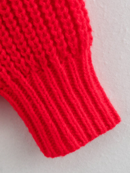 Cross-border women's clothing Y2K European and American Style2024Autumn New Solid Color Cardigan Long Sleeve Knitted Sweater Jacket for Women B66021