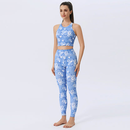 Sultyra Printed Yoga Outfit Set Botanical Sets