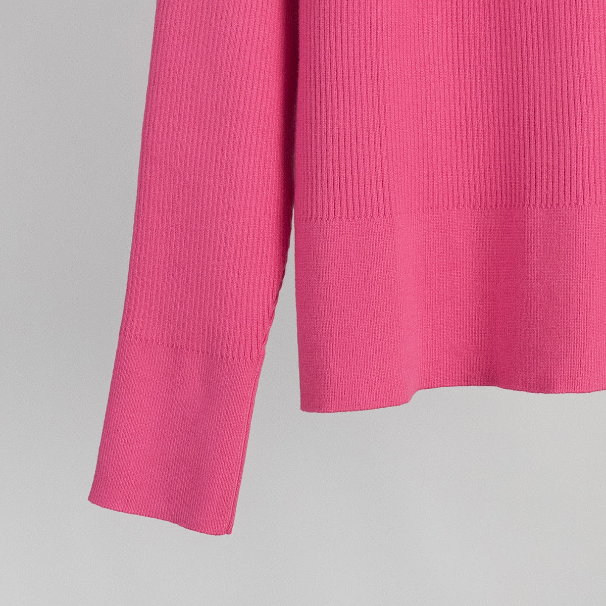 Cross-Border European and American Style2025Autumn and Winter New Trend Versatile Simple Casual Polo Turn-Down Collar Pullover Knitted Sweater