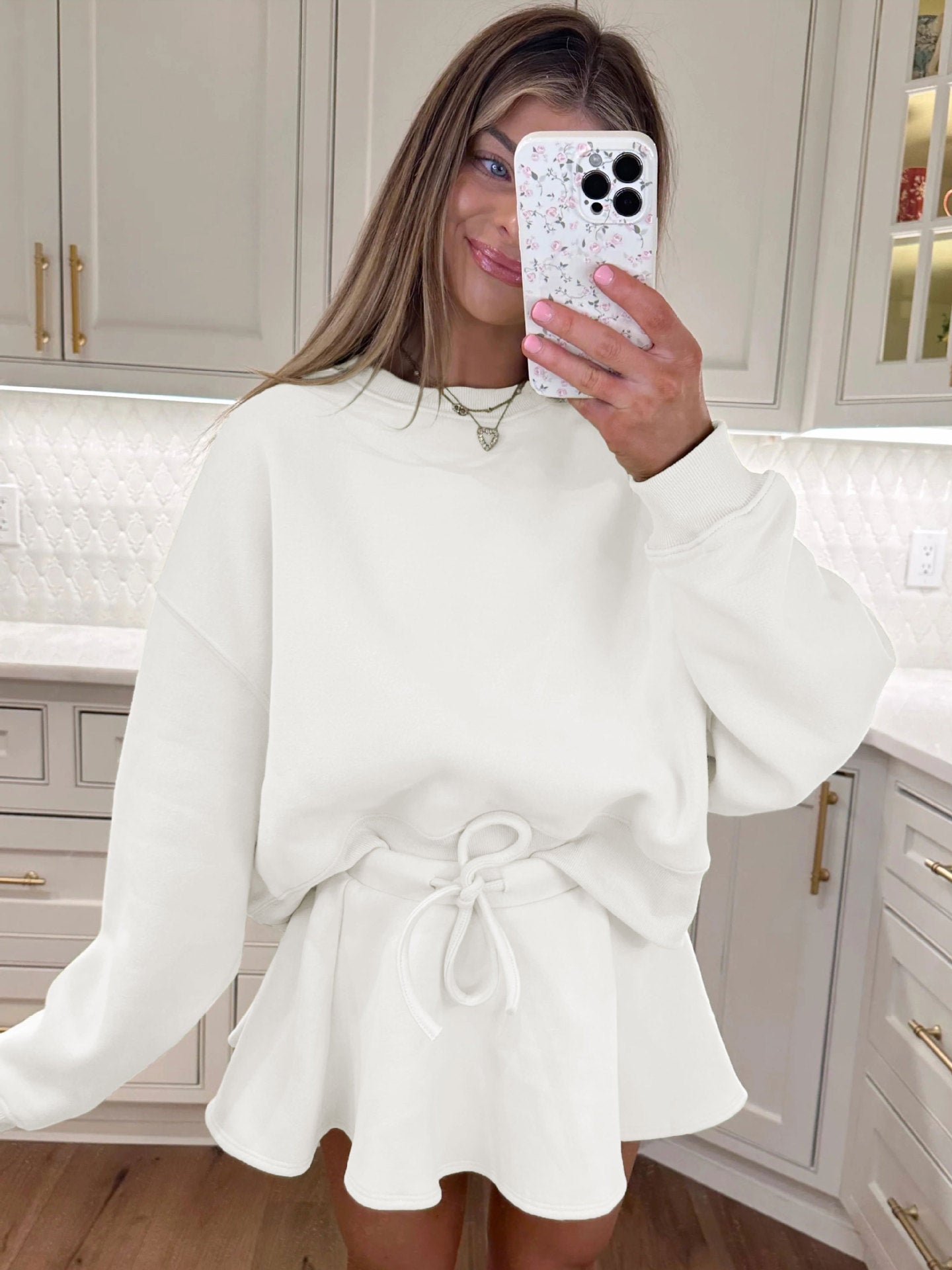 Sultyra Ballet Style High Waist Tie Half Skirt Set