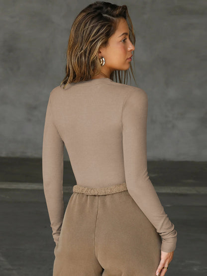 Sultyra Sweater Jumpsuit Versatile Zipper Top