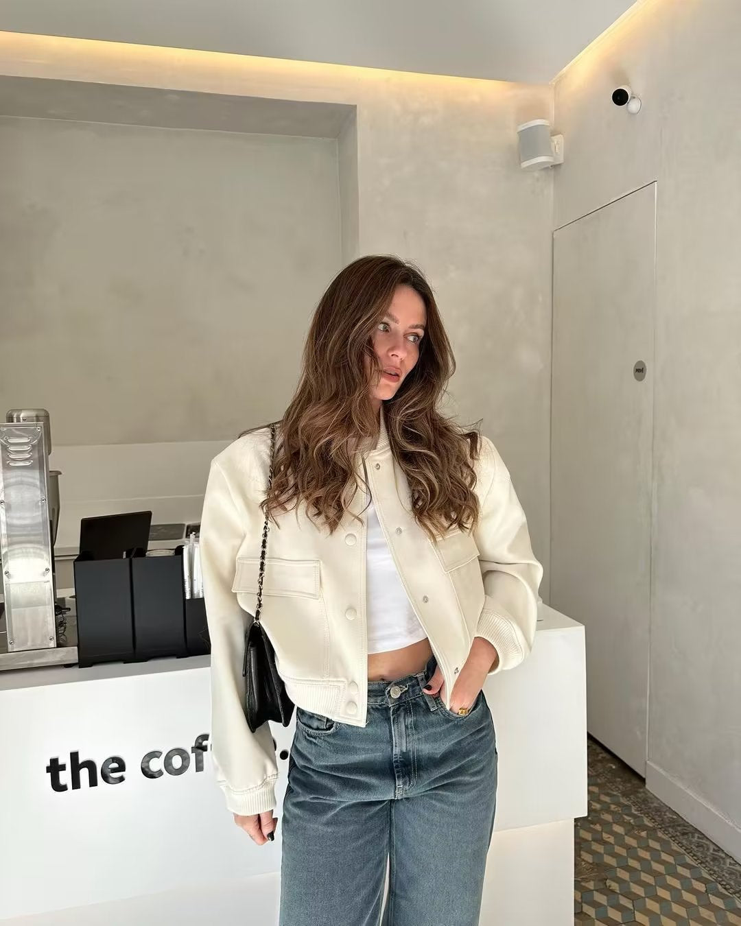 11Color Amazon Cross-Border2025Spring and Autumn New European and American Style Stand Collar Large Pocket Women's Jacket Coat A19621