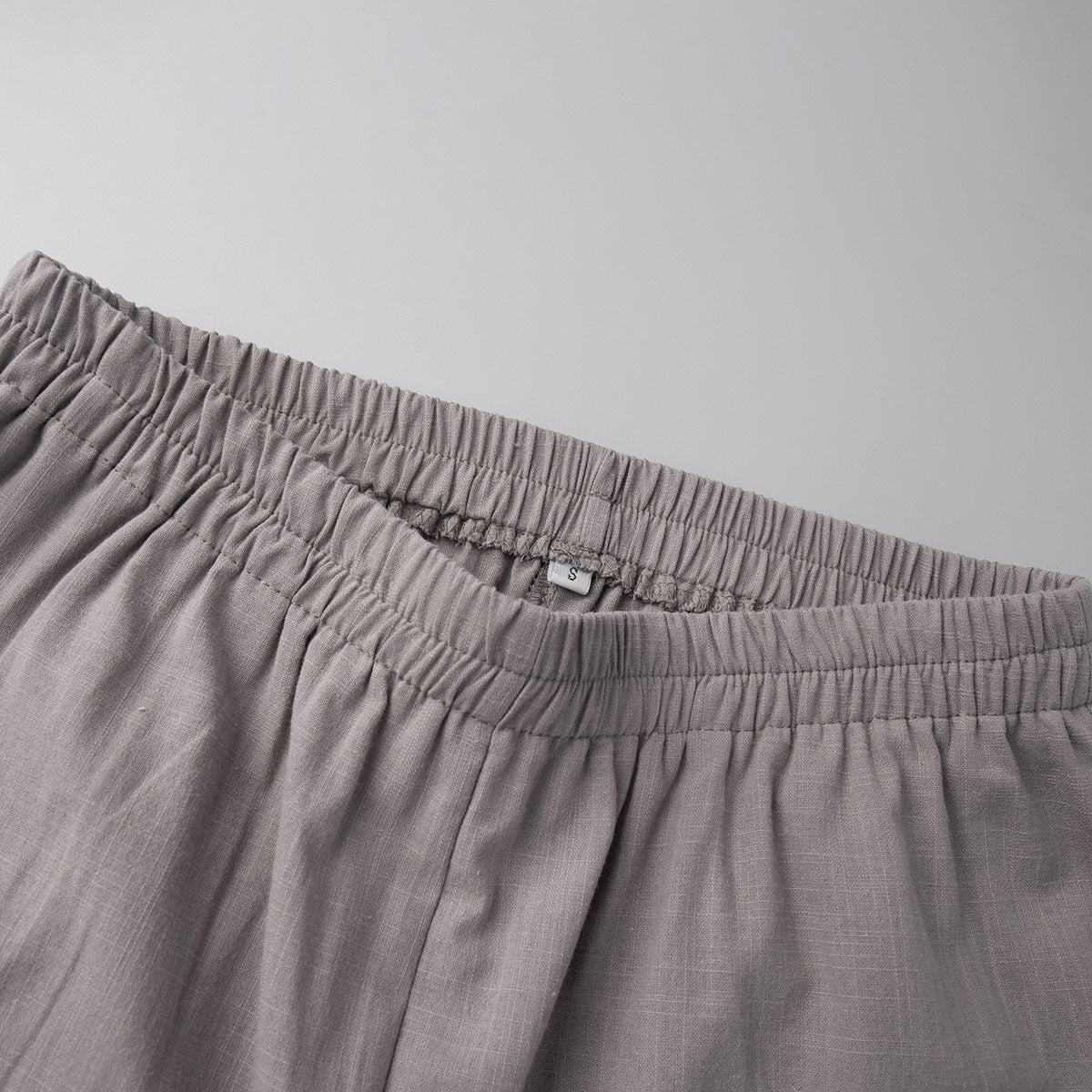 Cross-border pure cotton cardigan long sleeve shorts set2025Spring and summer outerwear simple solid color European and American style casual suit for women