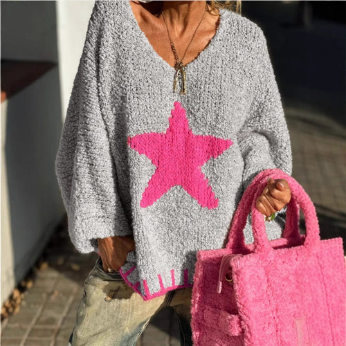 Sultyra Star V Collar Sweater