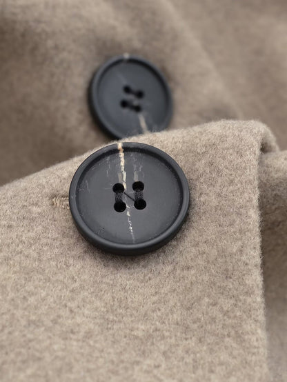 Wholesale Amazon Women's Clothing Autumn Winter New Fashionable Loose Fit V Double-breasted Woolen Coat C91695