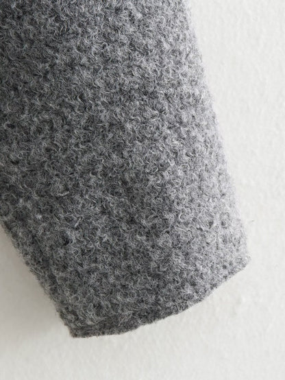 Cross-Border Amazon2025New Spring Autumn Winter Women's Pearl Wool Short Loose Casual Wool Coat B62805