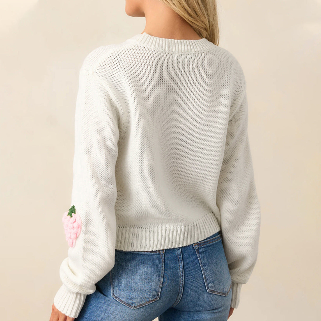 Sultyra 3D Strawberry Pullover Sweater