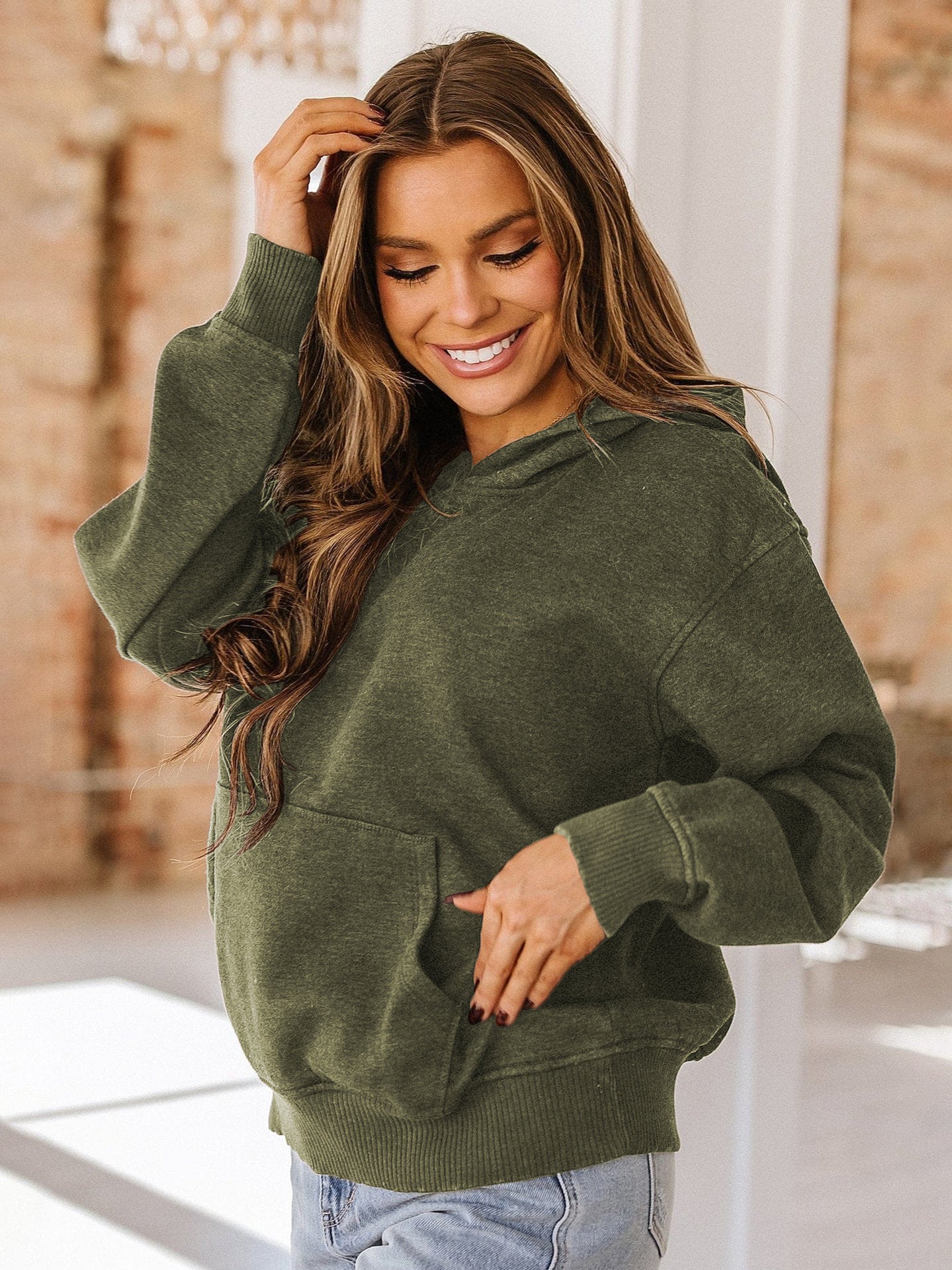 wish New Style Personality Street Trend Loose Hooded Sweatshirt European and American Hot Sale Fashion Retro Short Casual Jacket