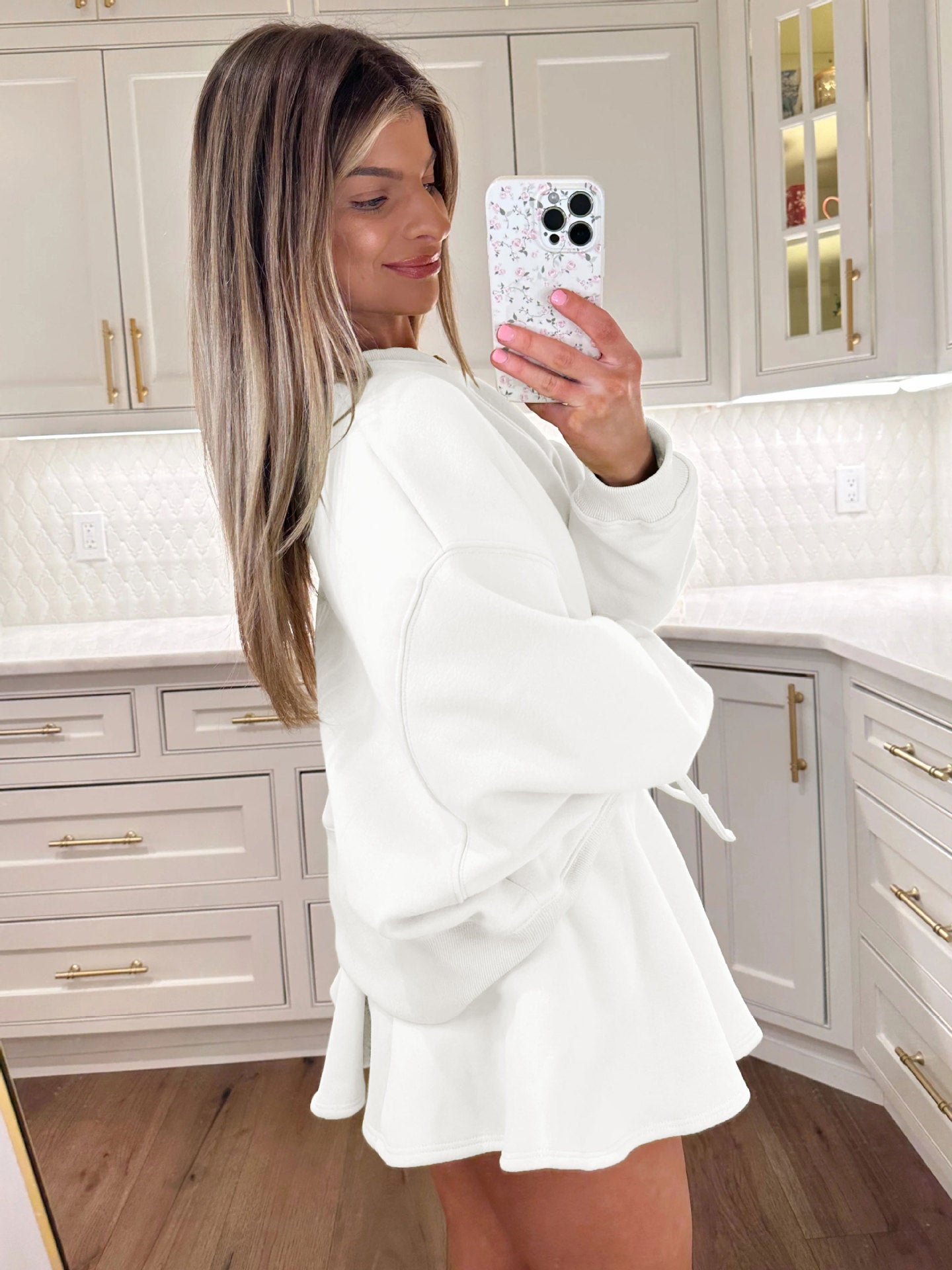 Sultyra Ballet Style High Waist Tie Half Skirt Set