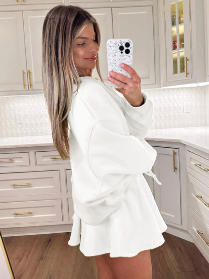 Sultyra Ballet Style High Waist Tie Half Skirt Set