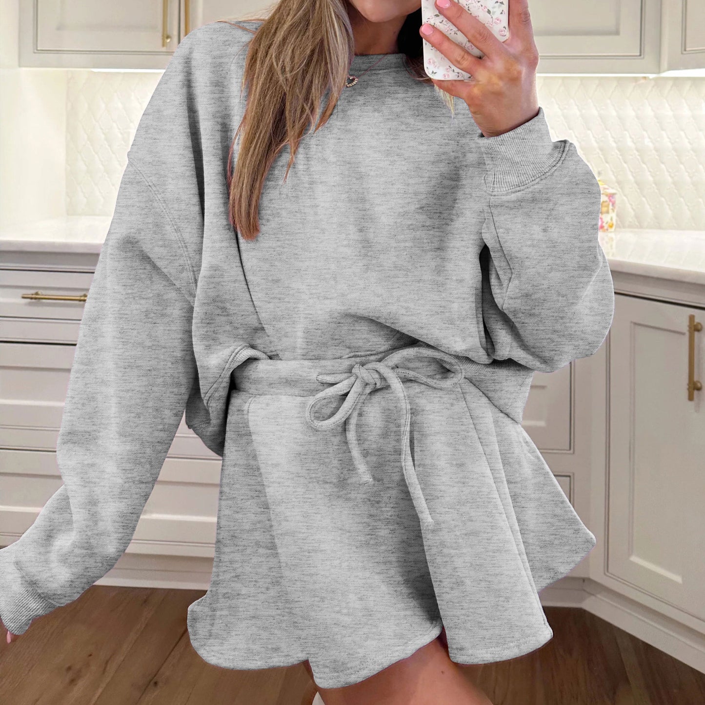 Sultyra Ballet Style High Waist Tie Half Skirt Set