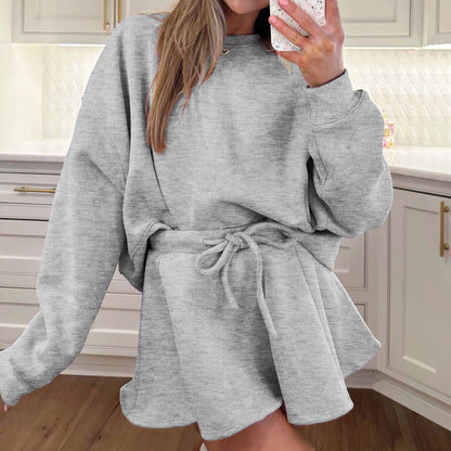 Sultyra Ballet Style High Waist Tie Half Skirt Set