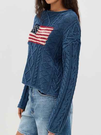 Sultyra American Flag Sweater