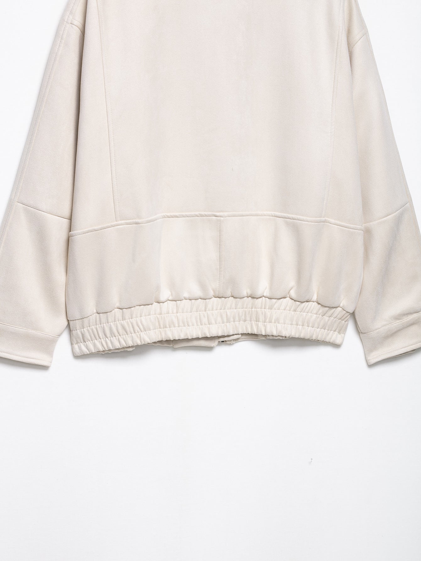 Cross-border Wholesale European and American Style2025Autumn and Winter Fashion Turn-Down Collar Suede Texture Loose Flight Jacket for Women A6