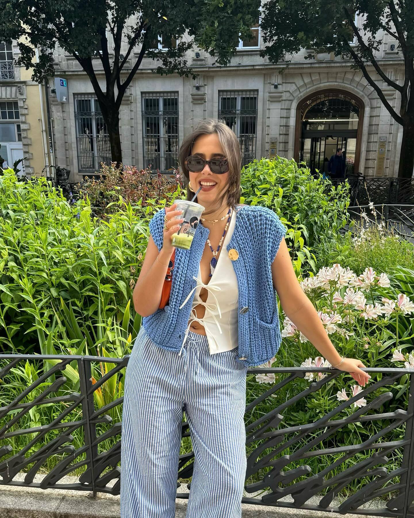 11Color Amazon2024Spring and Autumn New Women's Fashion European and American Style Pocket Sleeveless Short Knitted Cardigan Vest