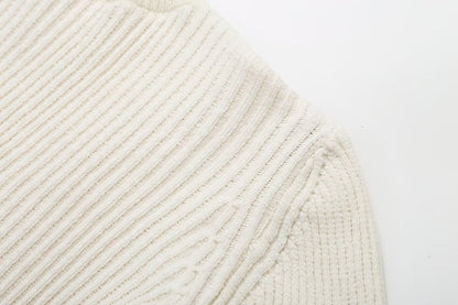 Cross-Border Amazon2025Spring and Autumn New Women's Fashion European and American Style Ribbed Knitted Dress M6247