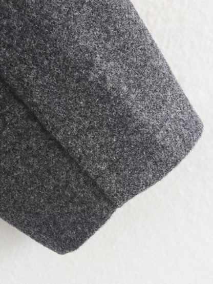 2025Autumn Fashion Three-Color Solid Wide Zipper Wool Coat Cross-Border Amazon Women's Clothing B88780