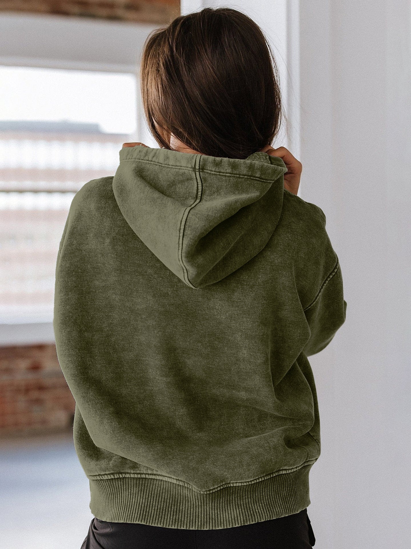 wish New Style Personality Street Trend Loose Hooded Sweatshirt European and American Hot Sale Fashion Retro Short Casual Jacket