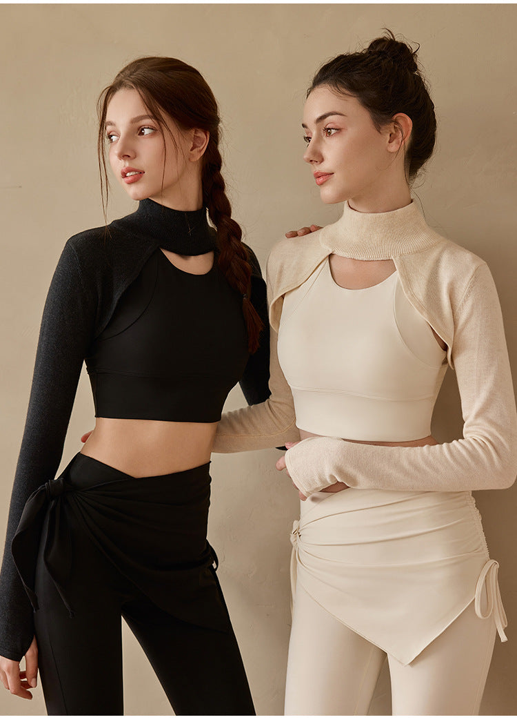 Sultyra 2-Piece Yoga Outfit: Top with Built-in Bra and High-Waist Pants