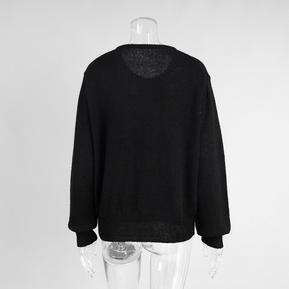 Candy Color Knitted Cardigan Women's European and American2025Autumn and Winter Mohair Solid Color Cardigan Macaron Color Sweater Cardigan for Women