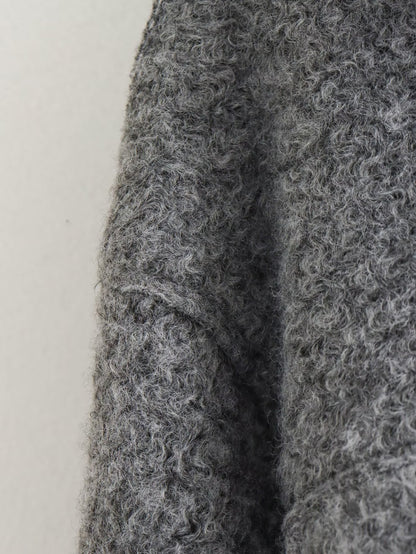 Cross-Border Amazon2025New Spring Autumn Winter Women's Pearl Wool Short Loose Casual Wool Coat B62805