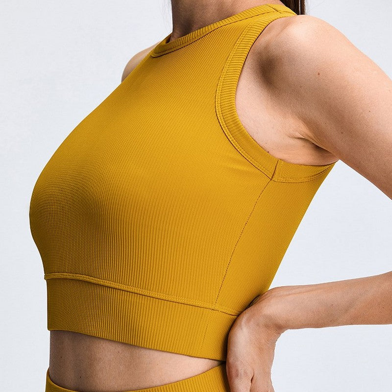 Sultyra Ribbed Crop Tank Top